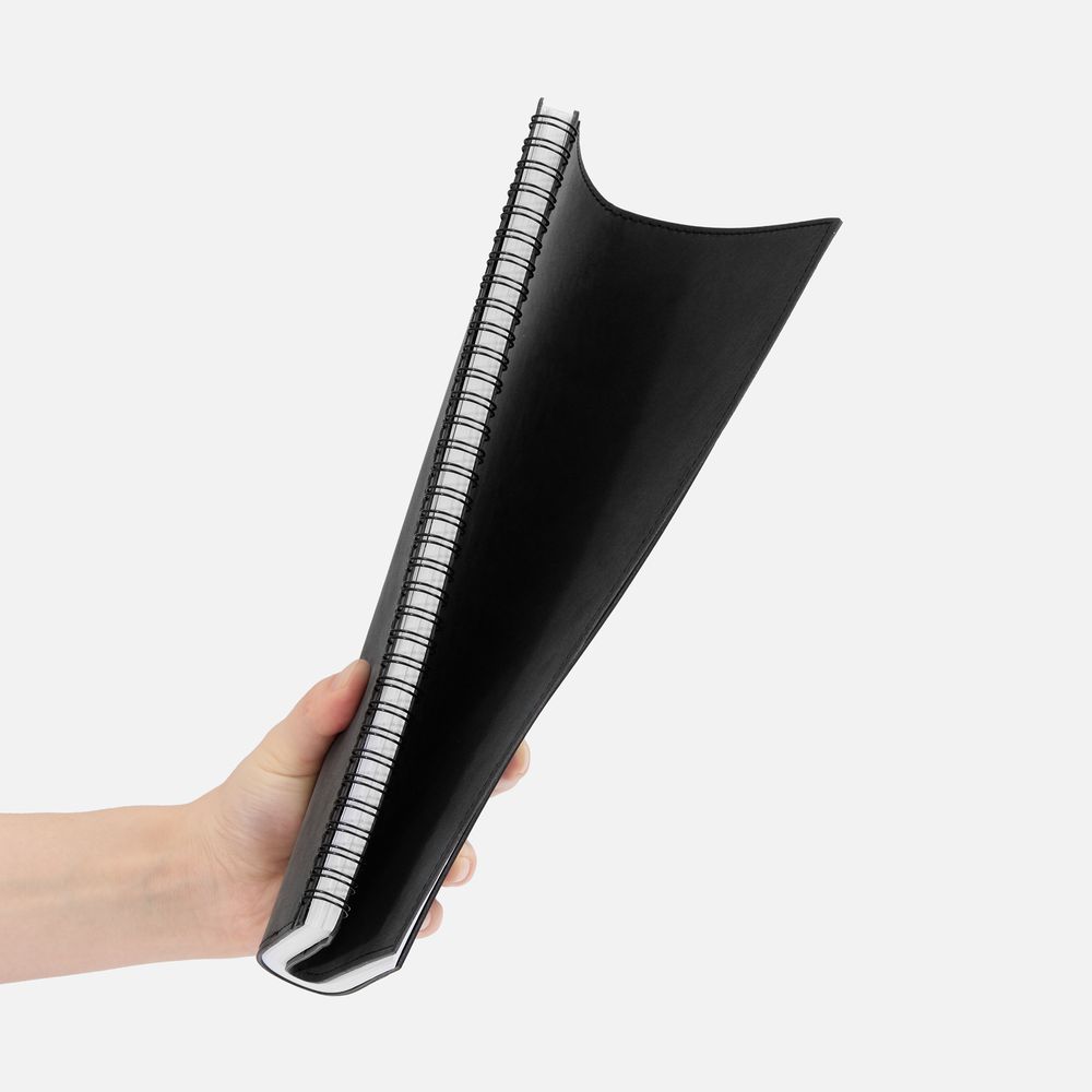 Ежедневник Notera Maxi, недатированный, черный / Миниатюра WWW (1000)