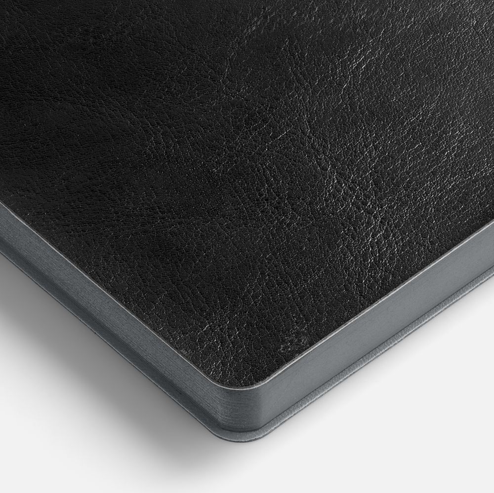 Ежедневник Doppio, недатированный, черный с серым / Миниатюра WWW (1000)