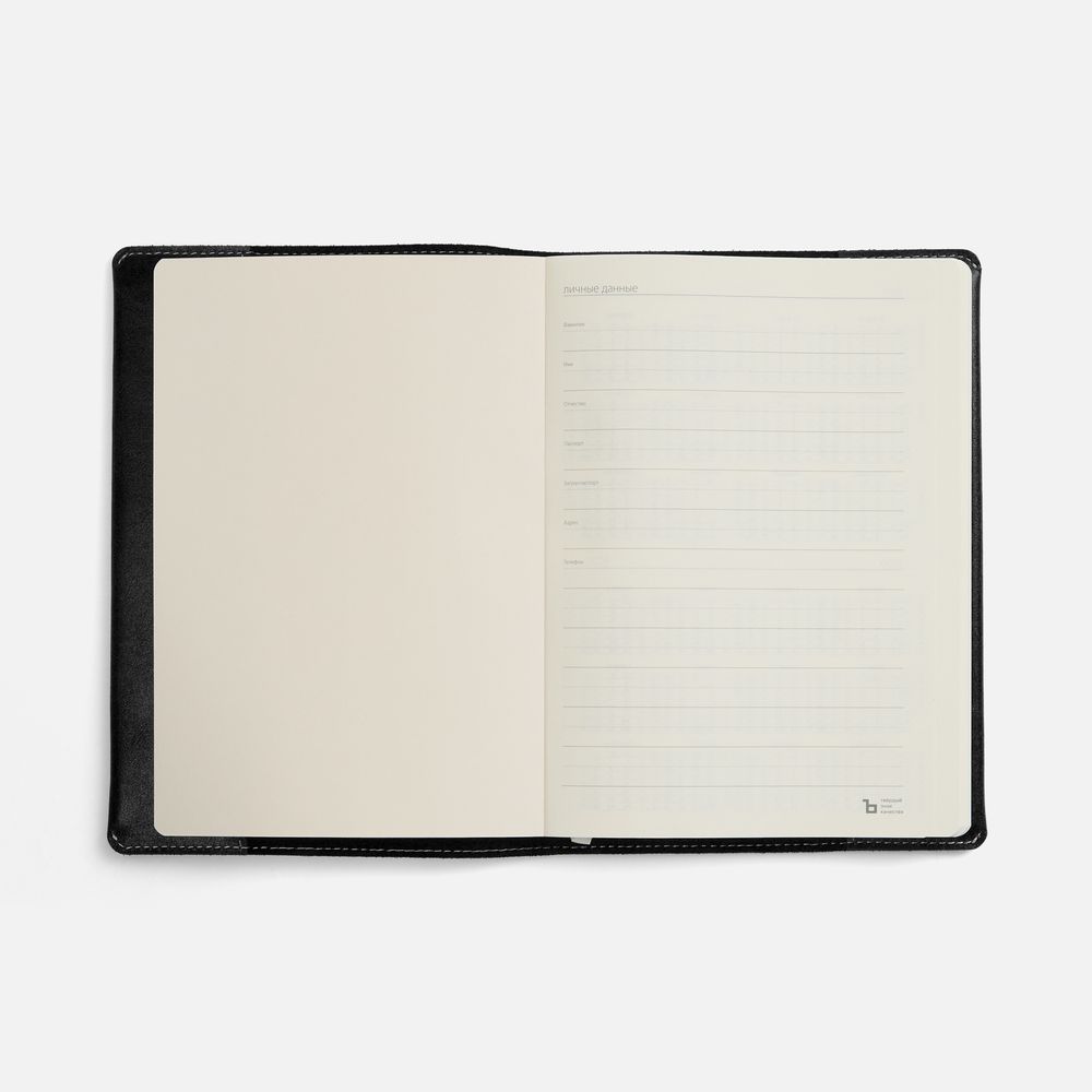 Ежедневник Apache, недатированный, черный / Миниатюра WWW (1000)