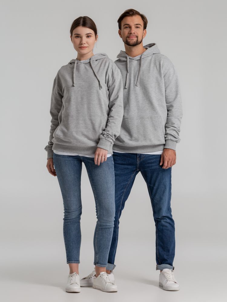 Толстовка с капюшоном Unit Kirenga, серый меланж / Миниатюра WWW (1000)