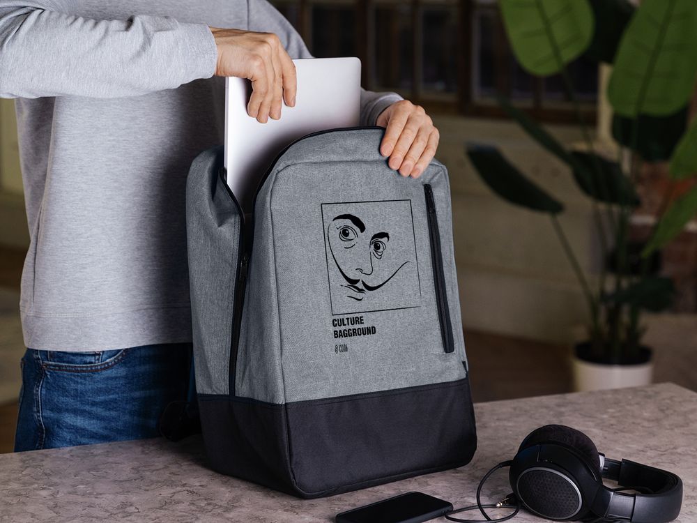 Рюкзак «Culture Bagground. Дали», серый / Миниатюра WWW (1000)