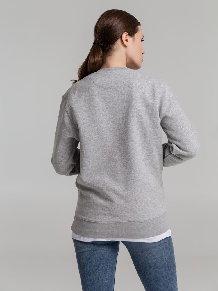 Свитшот унисекс King, серый меланж / Миниатюра WWW (1000)