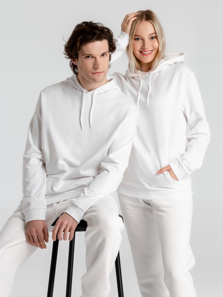 Толстовка с капюшоном унисекс Hoodie, белая / Миниатюра WWW (1000)