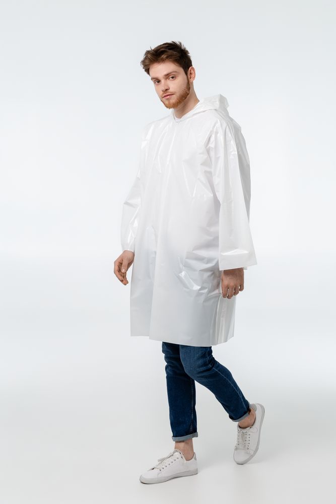 Дождевик-плащ CloudTime, белый / Миниатюра WWW (1000)