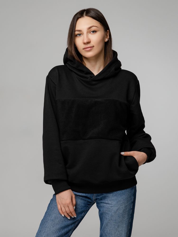 Худи унисекс Patch Catcher со вставкой из липучки, черное / Миниатюра WWW (1000)