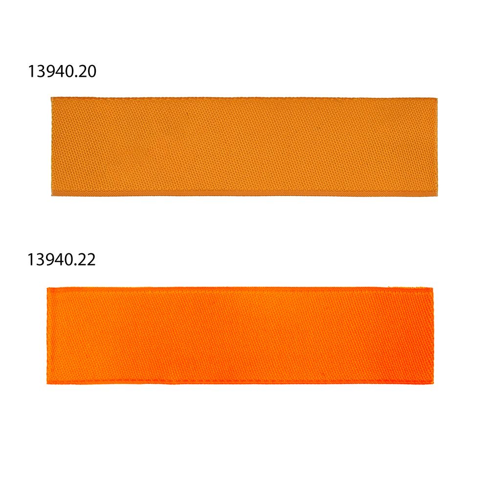 Лейбл тканевый Epsilon, S, оранжевый / Миниатюра WWW (1000)