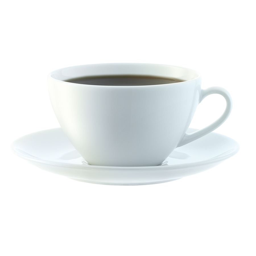 Набор из 4 малых чашек с блюдцем Dine, белый / Миниатюра WWW (1000)