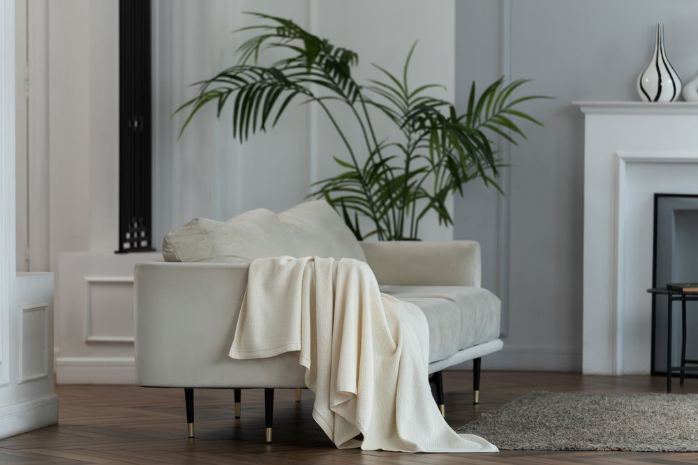 Плед Ornato, молочно-белый (ванильный) / Миниатюра WWW (1000)