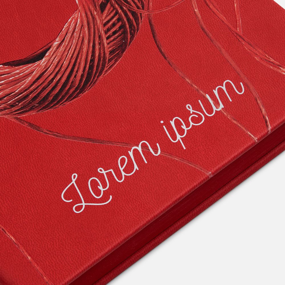 Ежедневник Cortado, недатированный, красный / Миниатюра нанесения (1000)