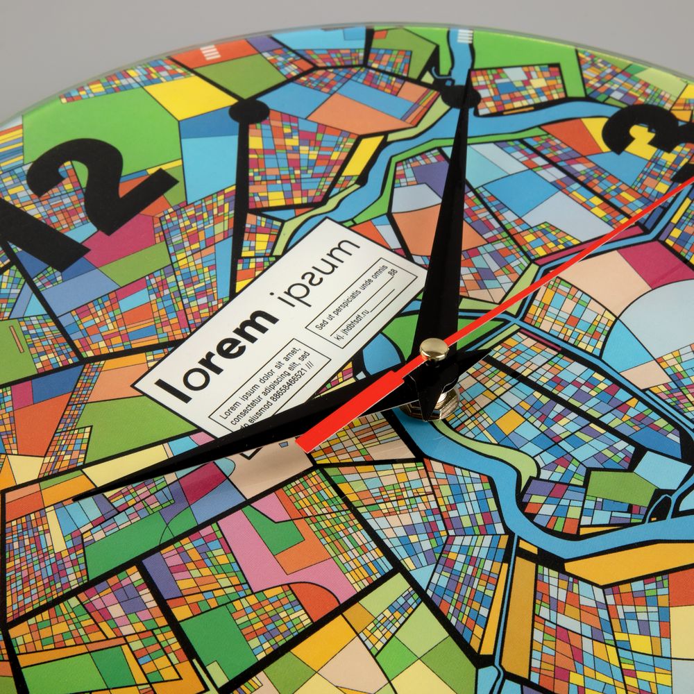 Часы стеклянные на заказ Time Wheel / Миниатюра WWW (1000)