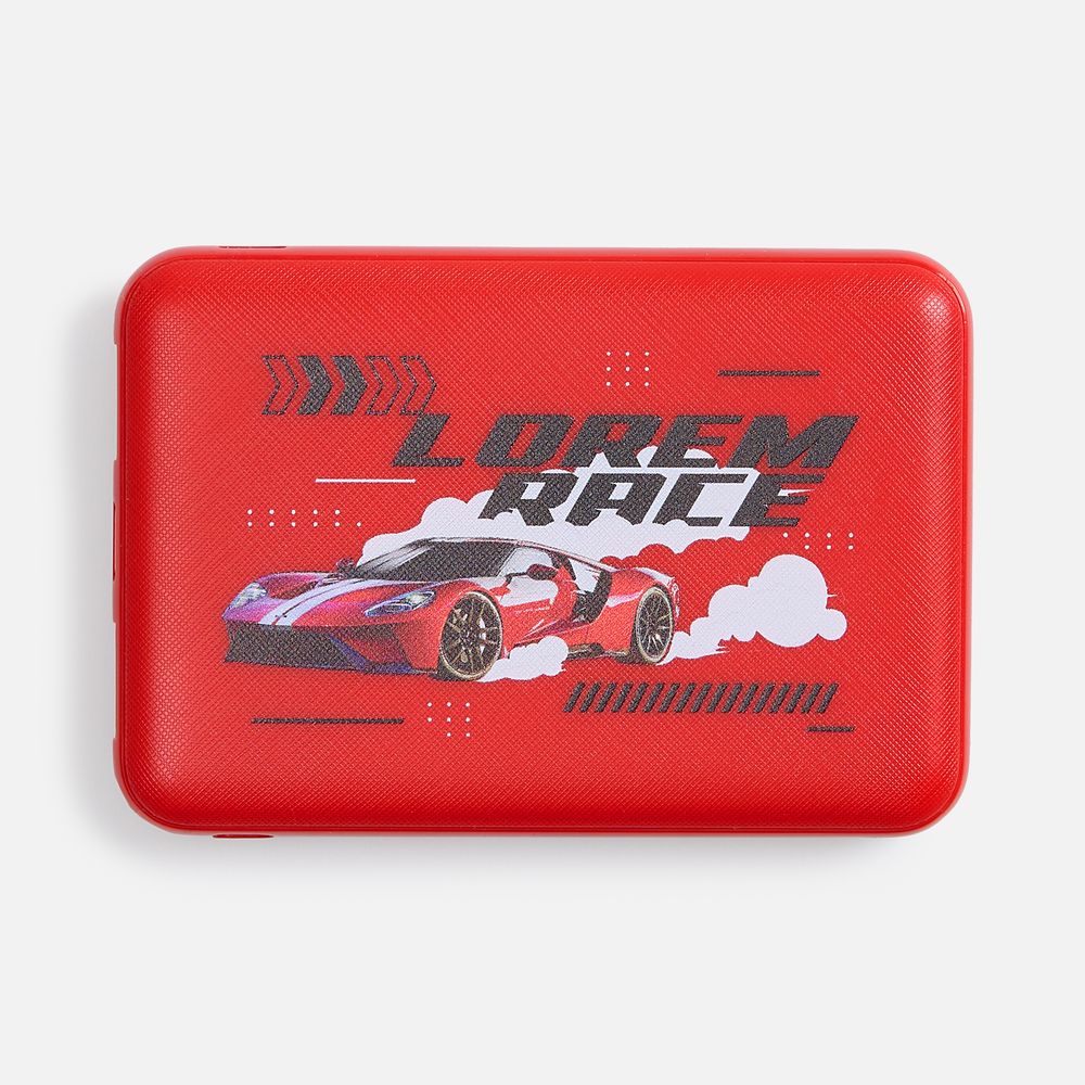 Внешний аккумулятор Uniscend Full Feel Type-C мАч, красный / Миниатюра нанесения (1000)