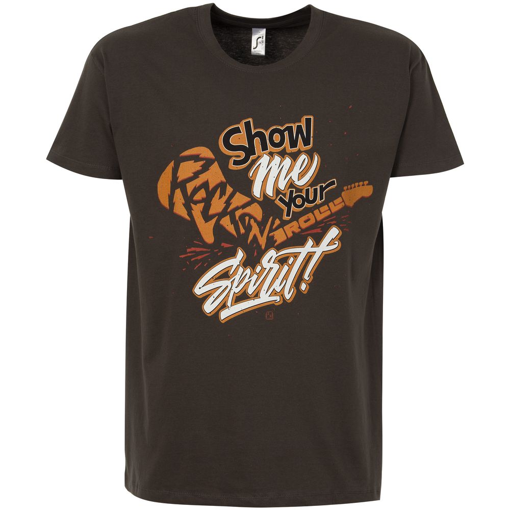 Футболка Show Me Your Rock'n'roll Spirit, темно-серая / Миниатюра WWW (1000)