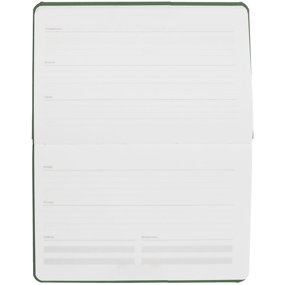 Еженедельник Urban, недатированный, зеленый / Миниатюра WWW (1000)