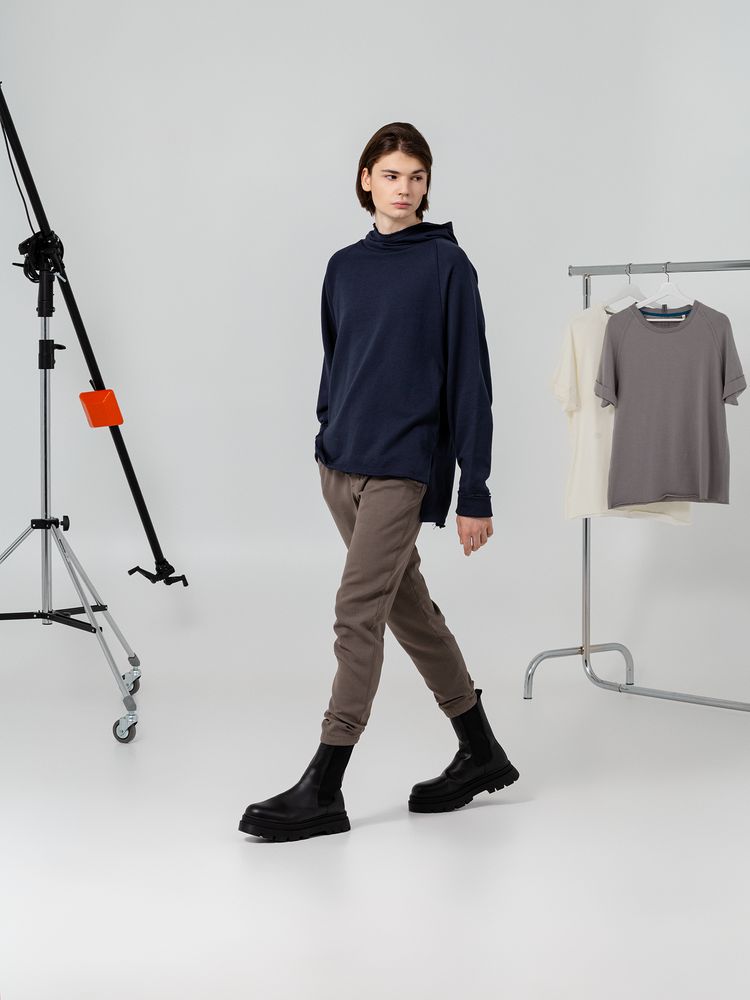 Худи унисекс Vozduh 1.0, темно-синее / Миниатюра WWW (1000)