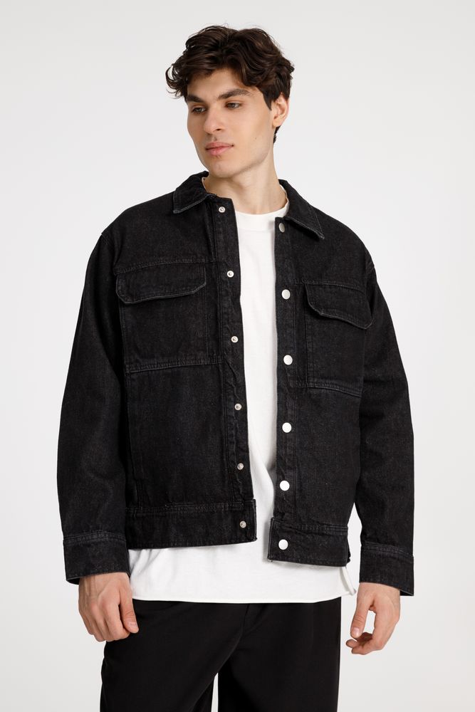 Куртка джинсовая O2, черная / Миниатюра WWW (1000)