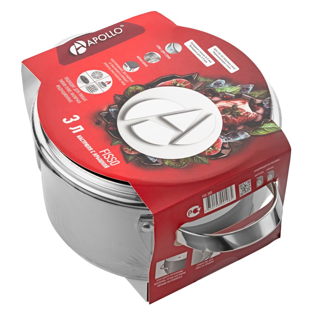 Кастрюля с крышкой Fisso / Миниатюра WWW (1000)