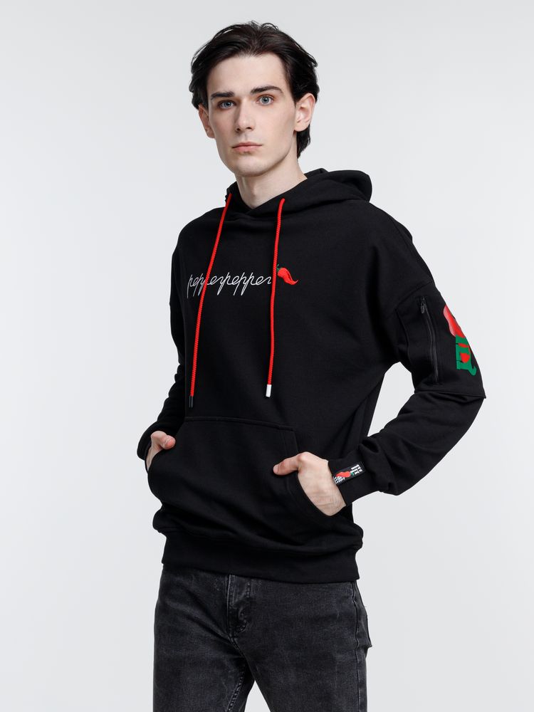 Худи унисекс Hand Some, черное / Миниатюра WWW (1000)