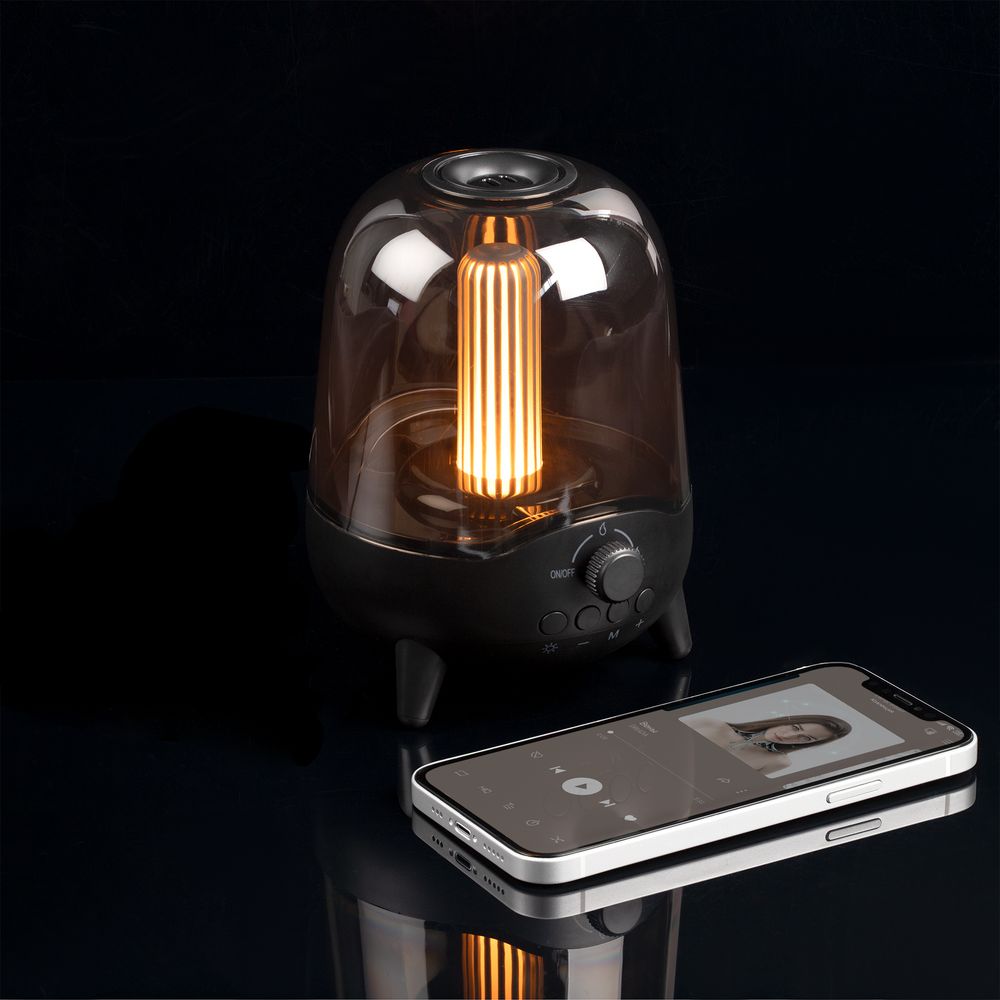 Беспроводная колонка с подсветкой soundFlicker, черная / Миниатюра WWW (1000)