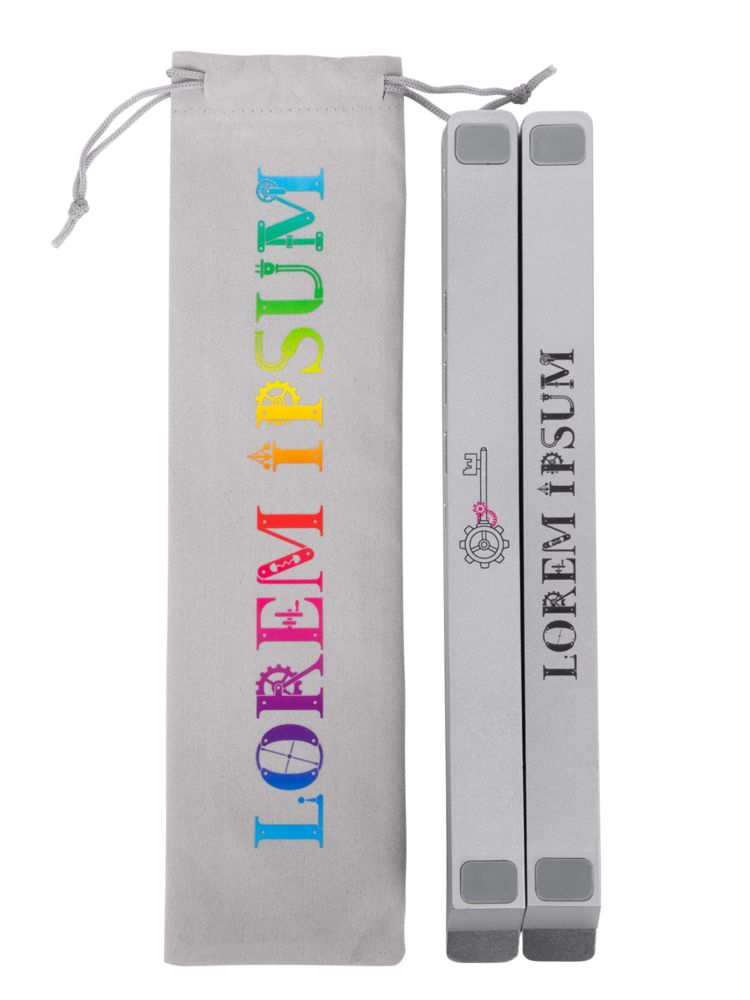 Подставка для ноутбука с USB-хабом Scaffold Hub, серебристый металлик / Миниатюра WWW (1000)