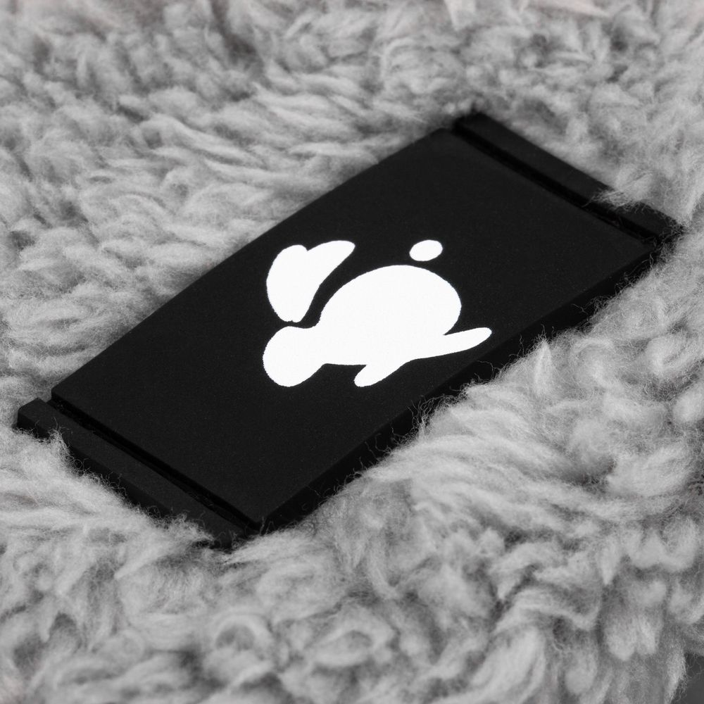 Варежки Flocky, серые / Миниатюра нанесения (1000)