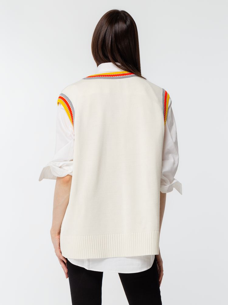 Жилет оверсайз унисекс Cornell в сумке, молочно-белый / Миниатюра WWW (1000)