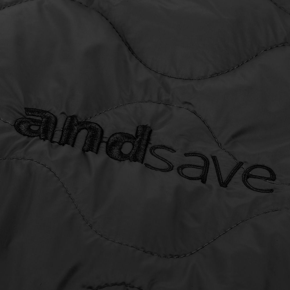 Куртка унисекс Tarnaby, черная / Миниатюра нанесения (1000)