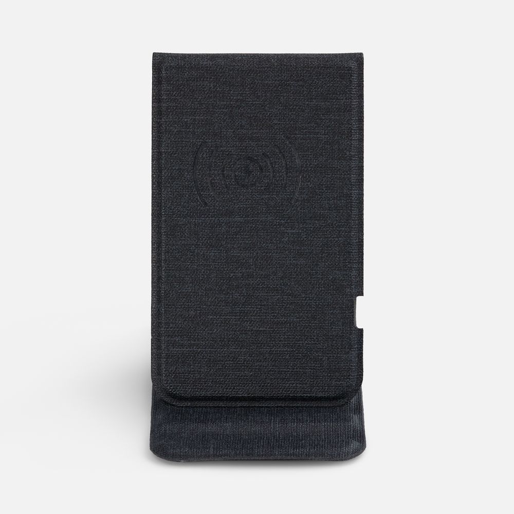 Подставка для смартфона с беспроводной зарядкой Kickstand, серая / Миниатюра WWW (1000)