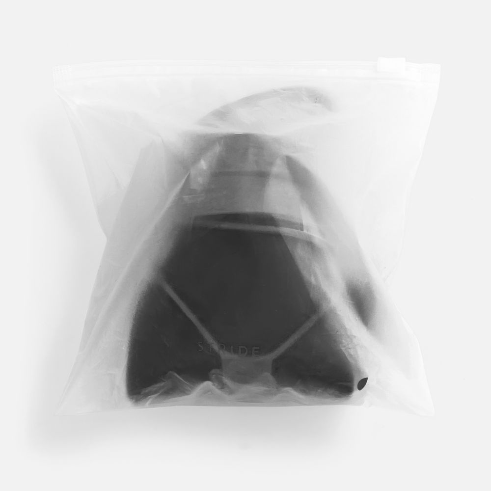 Складная бутылка для воды Langfossen, черная / Миниатюра (упак) (1000)