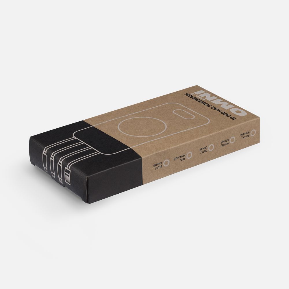 Аккумулятор Omni Qi 10000 мАч, ver.2, синий / Миниатюра WWW (1000)