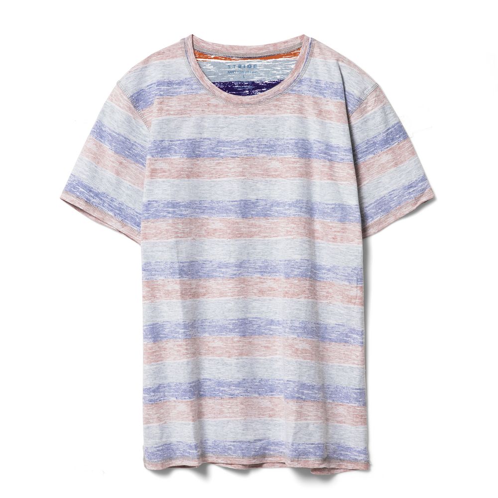 Футболка мужская Rayet двусторонняя, оранжевая с фиолетовым / Миниатюра WWW (1000)