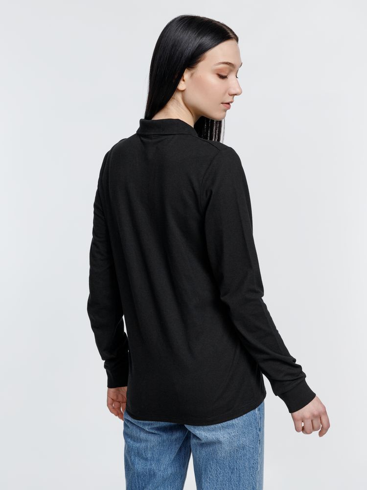 Рубашка поло с длинным рукавом Prime LSL, черная / Миниатюра WWW (1000)