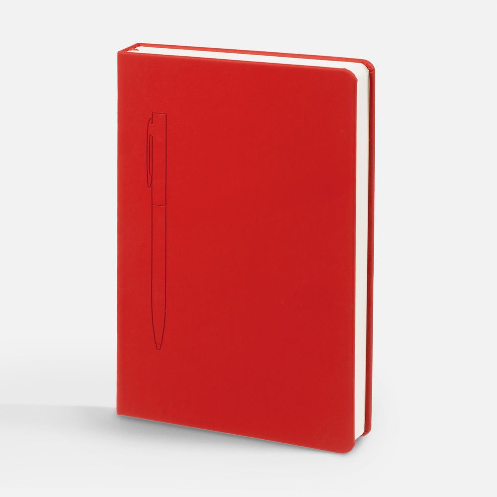 Ежедневник Magnet Shall с ручкой, красный / Миниатюра WWW (1000)