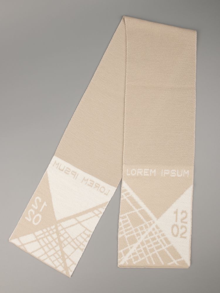 Шарф на заказ Tricksy Rand, S, полушерсть / Миниатюра WWW (1000)