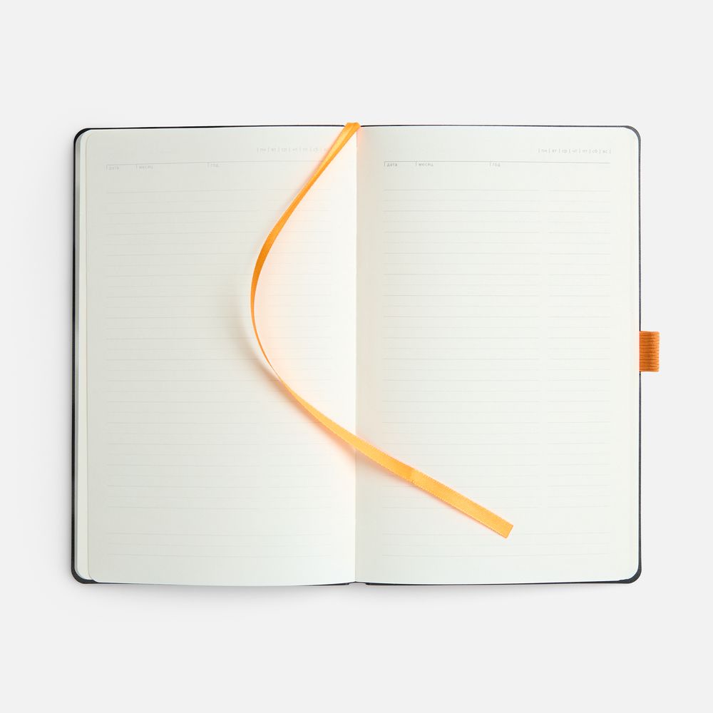 Ежедневник Lungo, недатированный, оранжевый / Миниатюра WWW (1000)