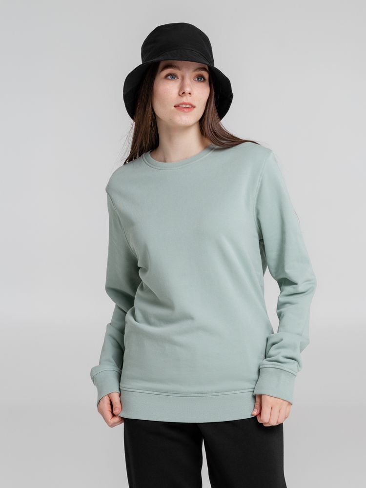 Свитшот унисекс BNC Organic, серо-зеленый / Миниатюра WWW (1000)