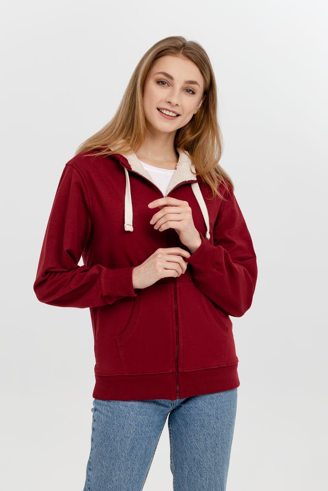 Толстовка на молнии Kulonga Sherpa, бордовая / Миниатюра WWW (1000)