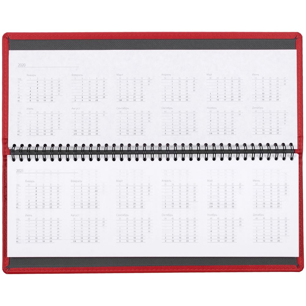 Планинг Latte, недатированный, красный / Миниатюра WWW (1000)