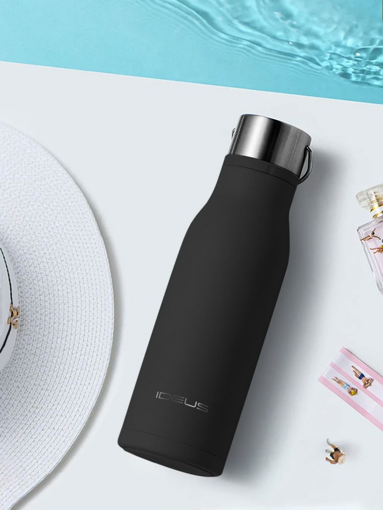 Термобутылка Tabenodo, черная / Миниатюра WWW (1000)