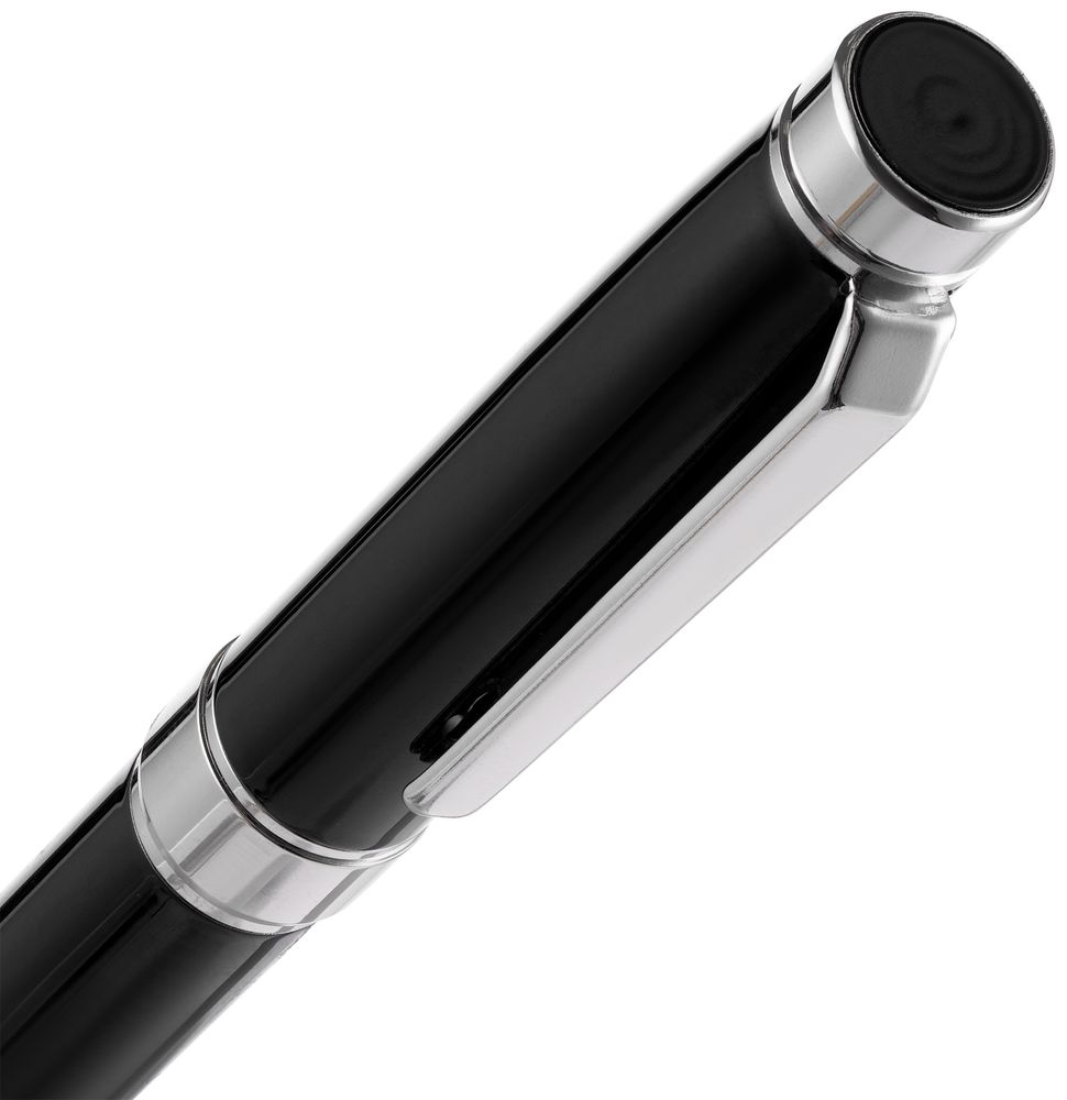 Ручка шариковая Broad Ring, глянцевая, черная / Миниатюра WWW (1000)