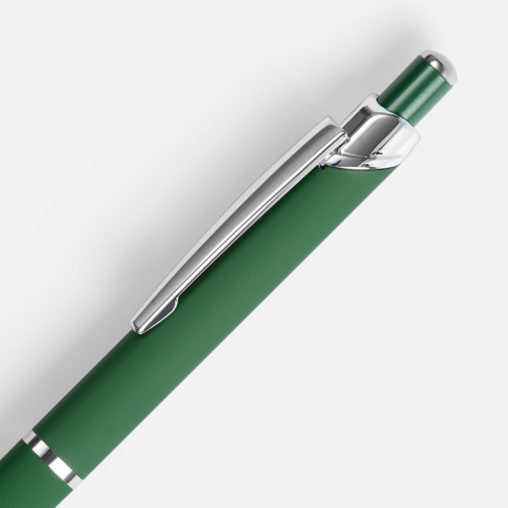 Ручка шариковая Chromos Soft Touch, зеленая / Миниатюра WWW (1000)