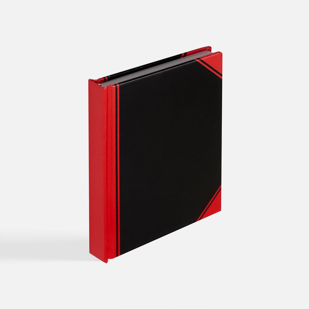 Блокнот Accenti Mini, черный с красным / Миниатюра WWW (1000)