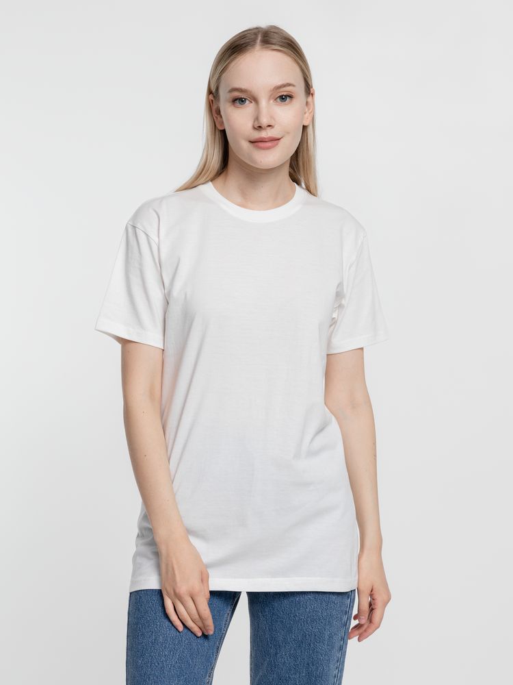 Футболка унисекс T-Bolka 160, белая (теплый оттенок) / Миниатюра WWW (1000)