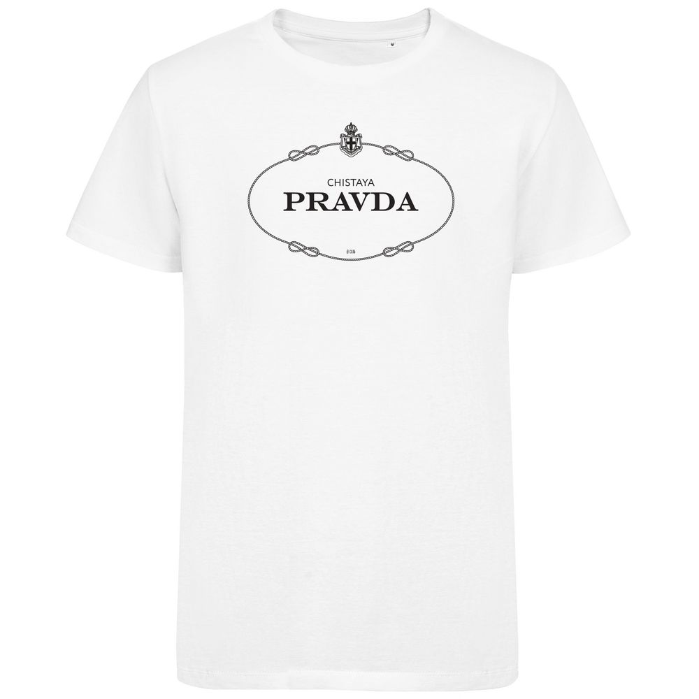 Футболка Pravda, белая / Миниатюра WWW (1000)