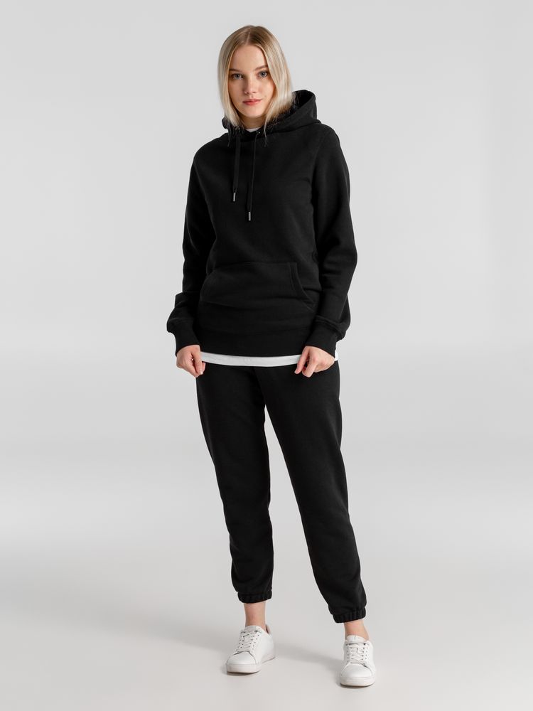 Толстовка с капюшоном унисекс King, черная / Миниатюра WWW (1000)