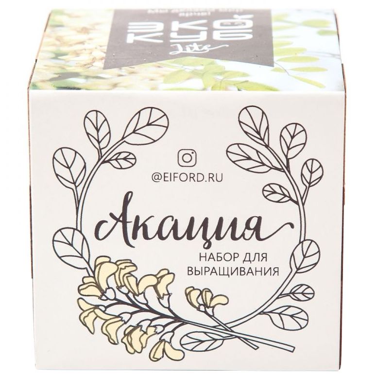 Набор для выращивания «Экокуб Lite», акация / Миниатюра WWW (1000)