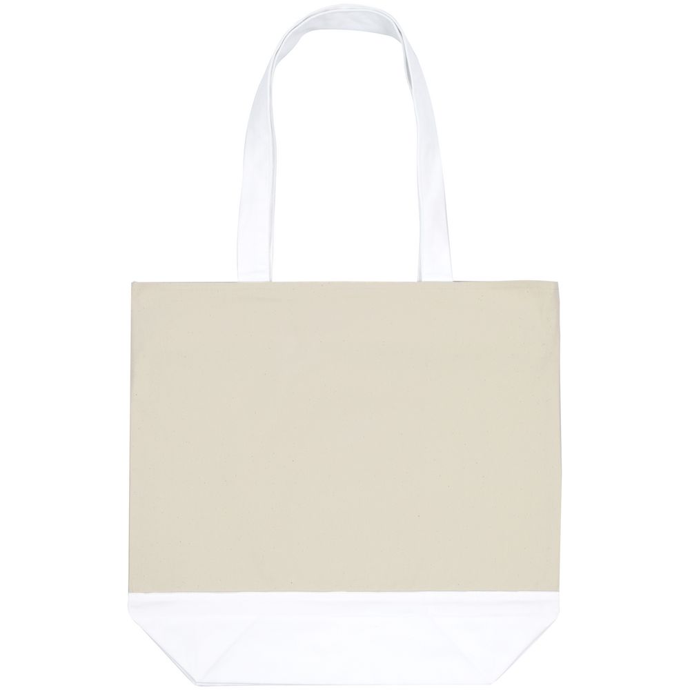 Сумка для покупок на молнии Shopaholic Zip, неокрашенная с белым / Миниатюра WWW (1000)