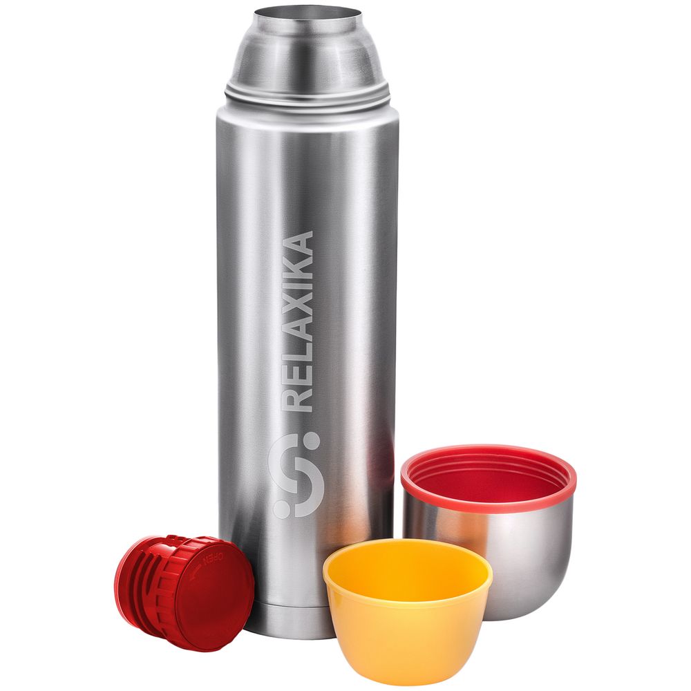 Термос Relaxika Duo 1200 в чехле, стальной / Миниатюра WWW (1000)