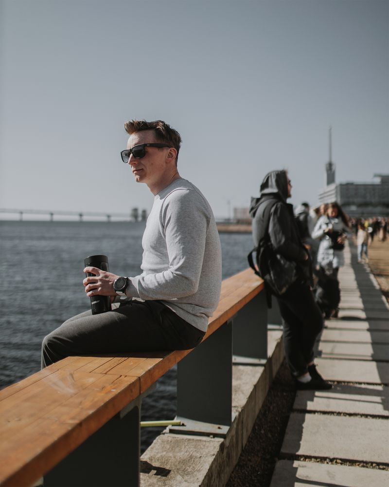 Термостакан Tumbler 470, вакуумный, черный / Миниатюра WWW (1000)