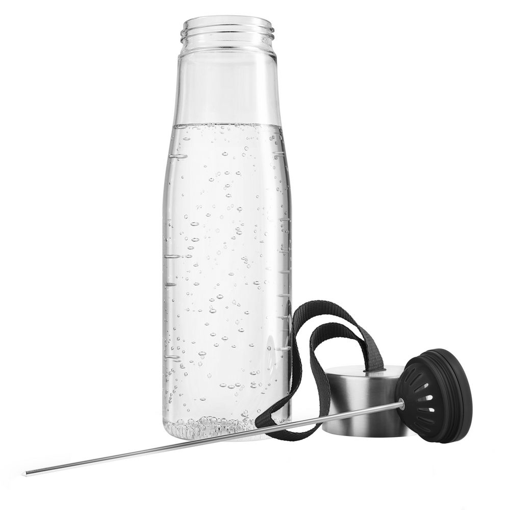 Бутылка для воды MyFlavour, черная / Миниатюра WWW (1000)