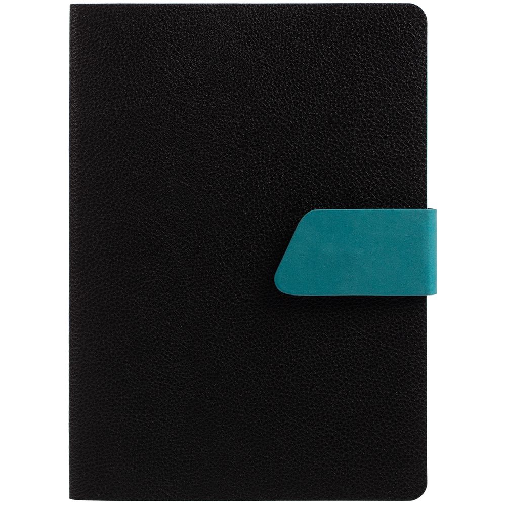 Ежедневник Strap, недатированный, черно-бирюзовый / Миниатюра WWW (1000)